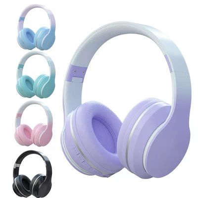 Наушники над ухом, складные облегченные наушники Bluetooth ABS с глубоким басом