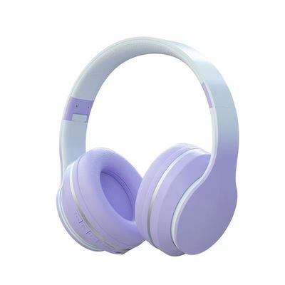 Наушники над ухом, складные облегченные наушники Bluetooth ABS с глубоким басом