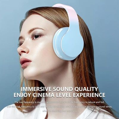 Шум дизайна градиента красочный отменяя наушники мультфильма шлемофона микрофона