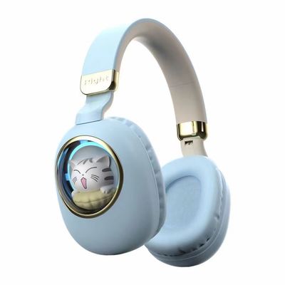 Милые наушники Bluetooth уха кота, беспроводной шум Bluetooth отменяя наушники