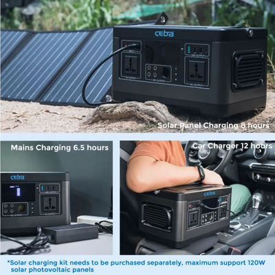 Станция солнечной энергии генератора 110V 220V 500w на открытом воздухе солнечной энергии портативная располагаясь лагерем