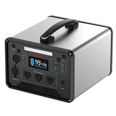 Lifepo4 портативная поставка солнечной энергии электростанции 1000w на открытом воздухе для располагаться лагерем