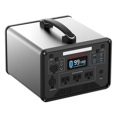 Lifepo4 портативная поставка солнечной энергии электростанции 1000w на открытом воздухе для располагаться лагерем