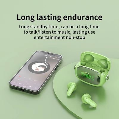 ODM OEM резвится наушники Bluetooth с зеркалом цифрового дисплея СИД ENCL Macaron