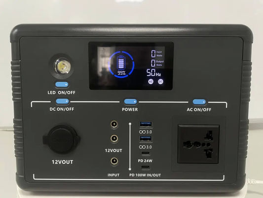 станция солнечной энергии 500W Lifepo4, портативные сертификаты FCC CE ROHS электростанции 518wh