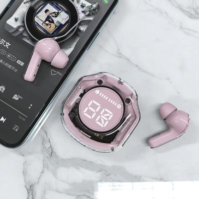 Беспроводные наушники Bluetooth наушники 48,5 часов игрового времени с светодиодным цифровым дисплеем